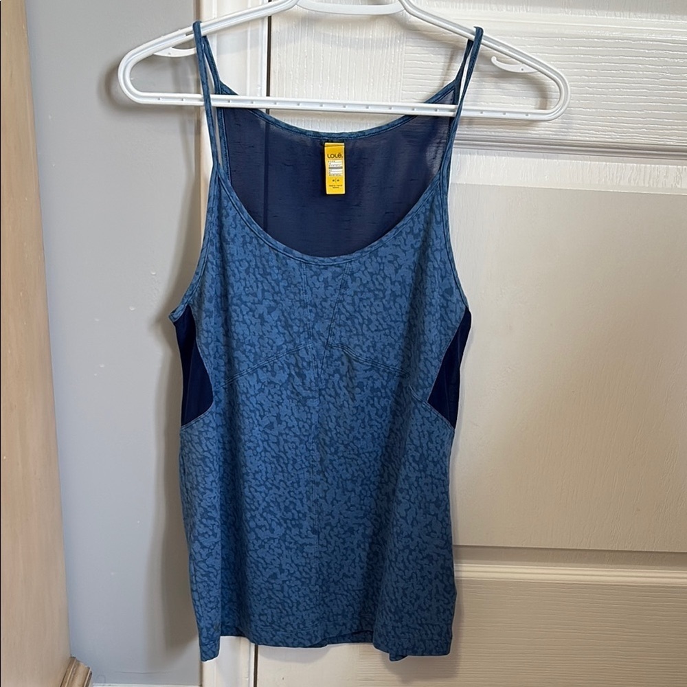 NWOT Lole Fitted Blue Tank Top